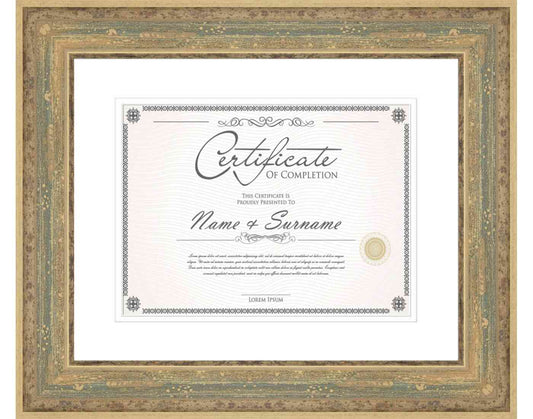 Wheat/Oatmeal Frame for Certificates & Diplomas