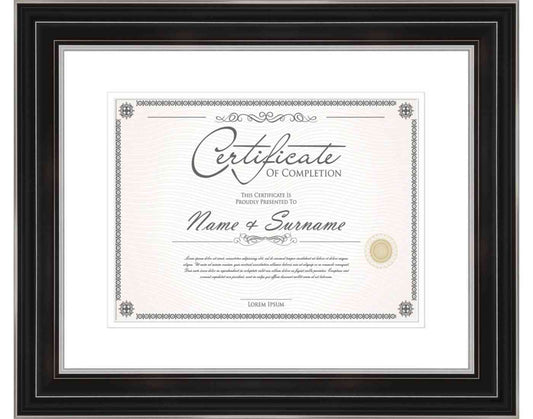 Black Frame for Certificates & Diplomas