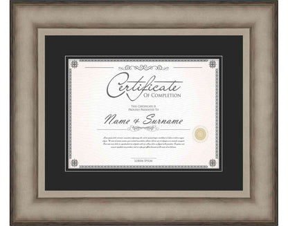 Antique Silver Frame for Certificates & Diplomas