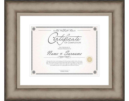 Antique Silver Frame for Certificates & Diplomas