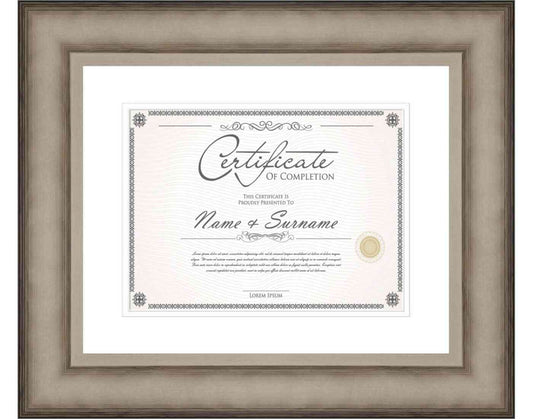 Antique Silver Frame for Certificates & Diplomas