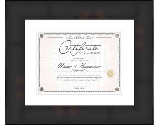 Black Frame for Certificates & Diplomas