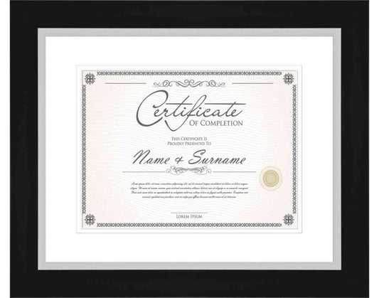 Silver Frame for Certificates & Diplomas