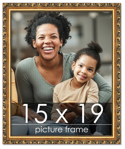 Traditional Gold Wood Picture Frame