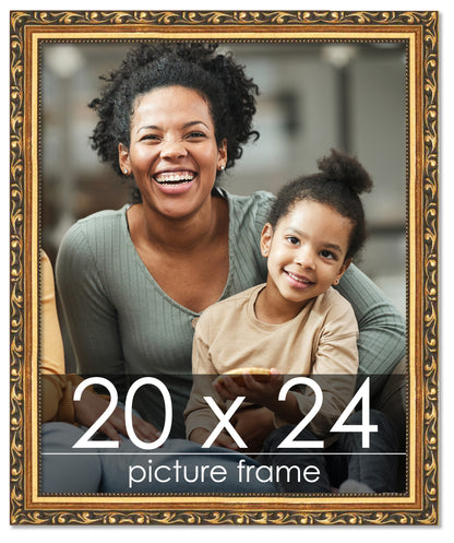 Traditional Gold Wood Picture Frame