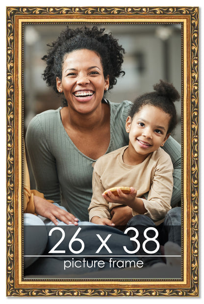 Traditional Gold Wood Picture Frame