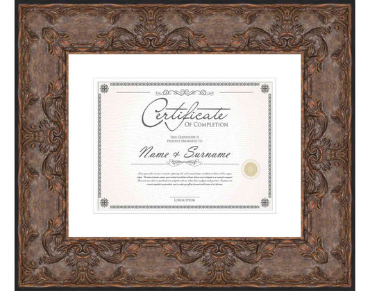 Antique Gold Frame for Certificates & Diplomas
