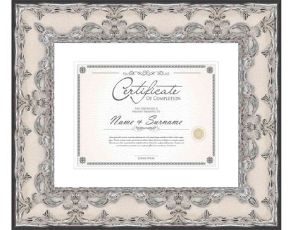 Pewter Frame for Certificates & Diplomas