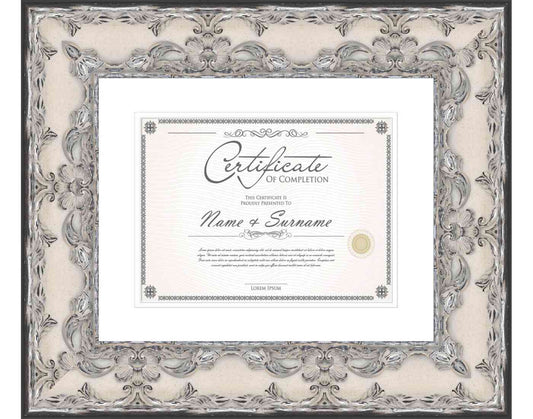Pewter Frame for Certificates & Diplomas