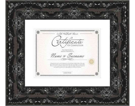 Black Frame for Certificates & Diplomas