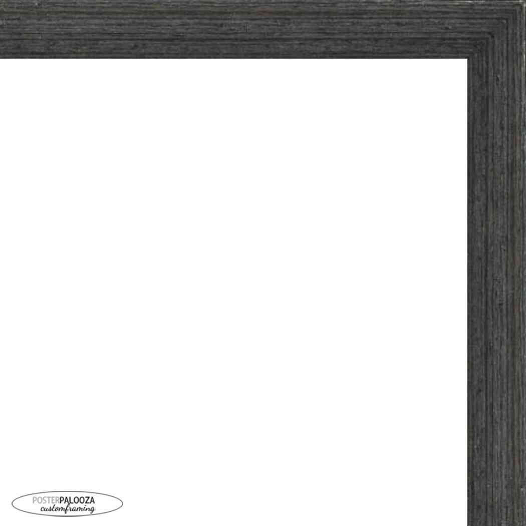 Distressed Black Shadow Box Frame With Royal Blue Acid-Free Suede Backing