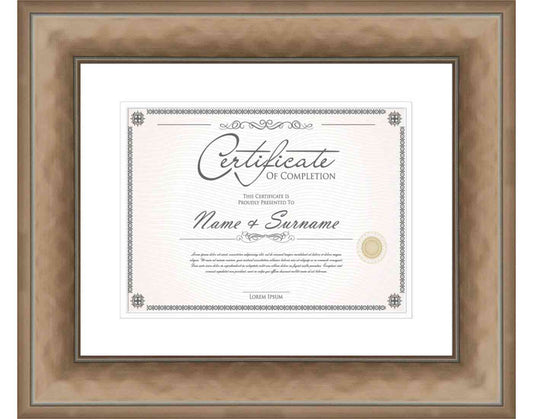 Bronze Frame for Certificates & Diplomas