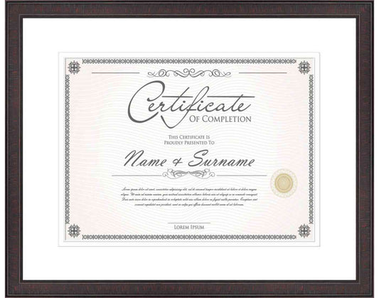 Mahogany Frame for Certificates & Diplomas