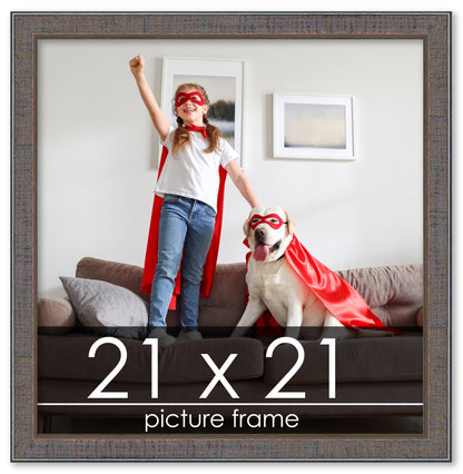 Distressed/Aged Pewter Wood Picture Frame