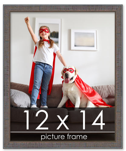 Distressed/Aged Pewter Wood Picture Frame