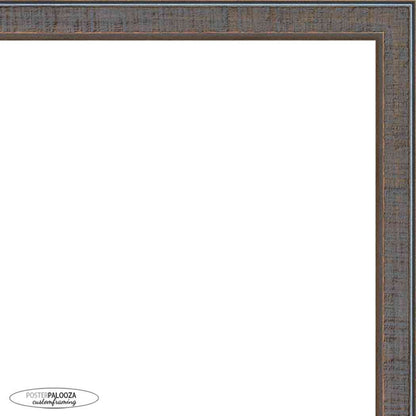 Distressed/Aged Pewter Wood Picture Frame