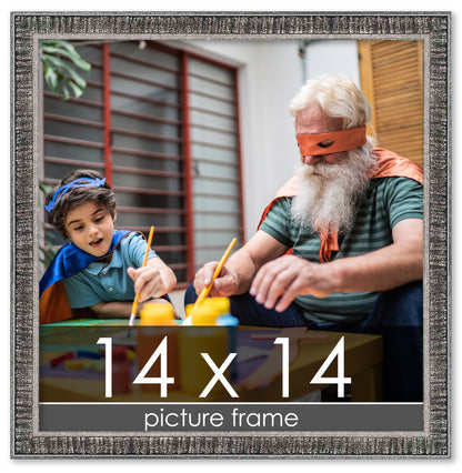 Distressed/Aged Black Wood Picture Frame