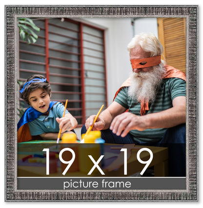 Distressed/Aged Black Wood Picture Frame