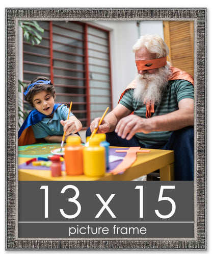 Distressed/Aged Black Wood Picture Frame