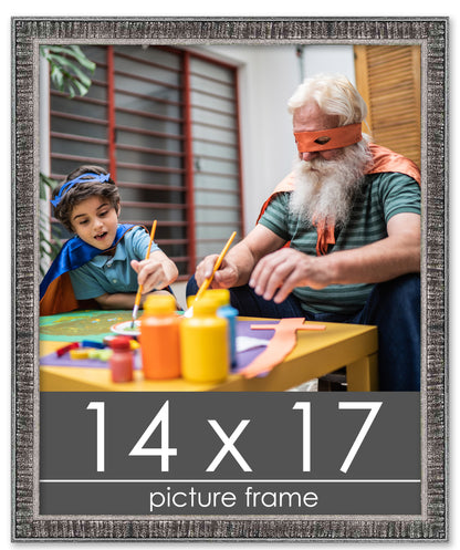 Distressed/Aged Black Wood Picture Frame