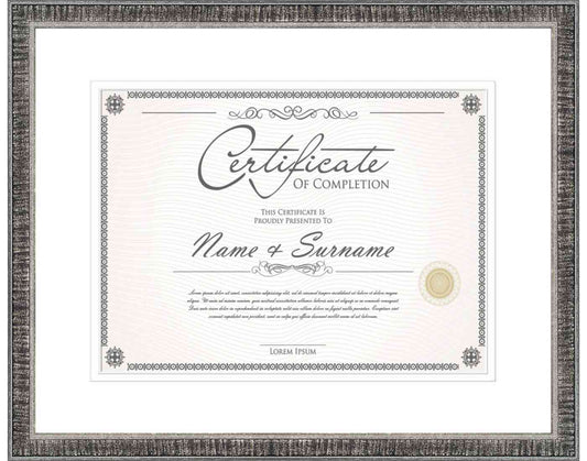 Black Frame for Certificates & Diplomas
