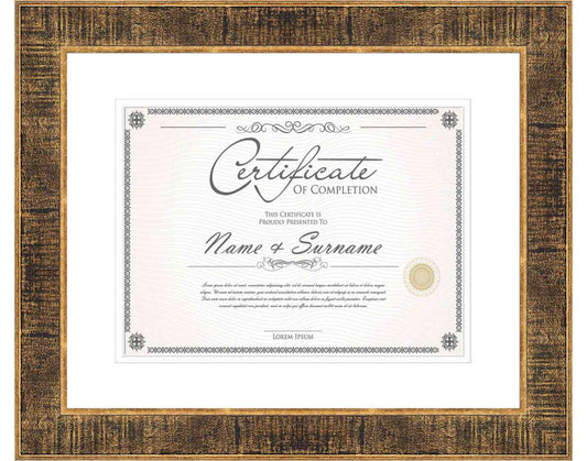Black Frame for Certificates & Diplomas