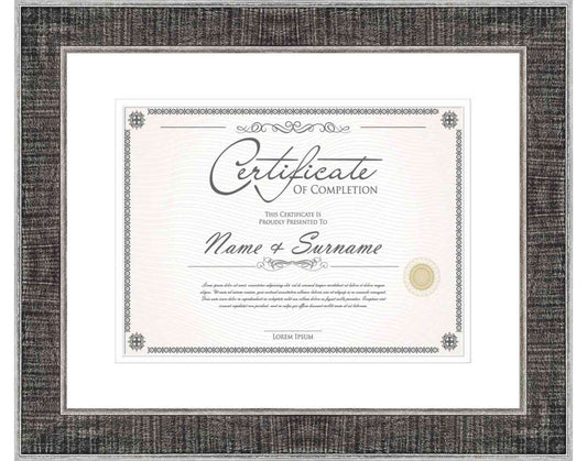 Black Frame for Certificates & Diplomas