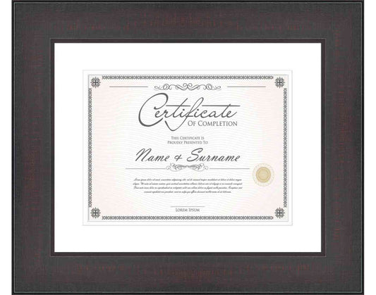 Mahogany Frame for Certificates & Diplomas