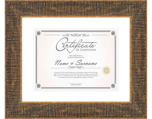 Black Frame for Certificates & Diplomas