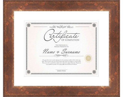 Antique Gold Frame for Certificates & Diplomas