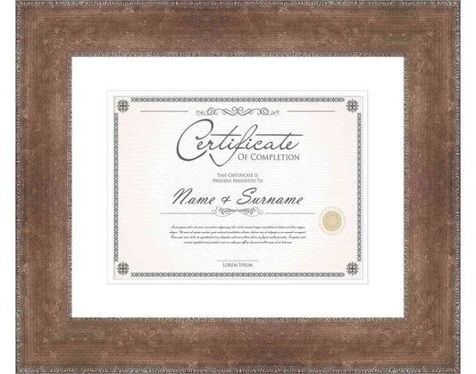 Antique Silver Frame for Certificates & Diplomas