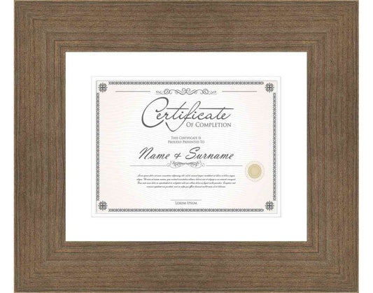 Walnut Frame for Certificates & Diplomas