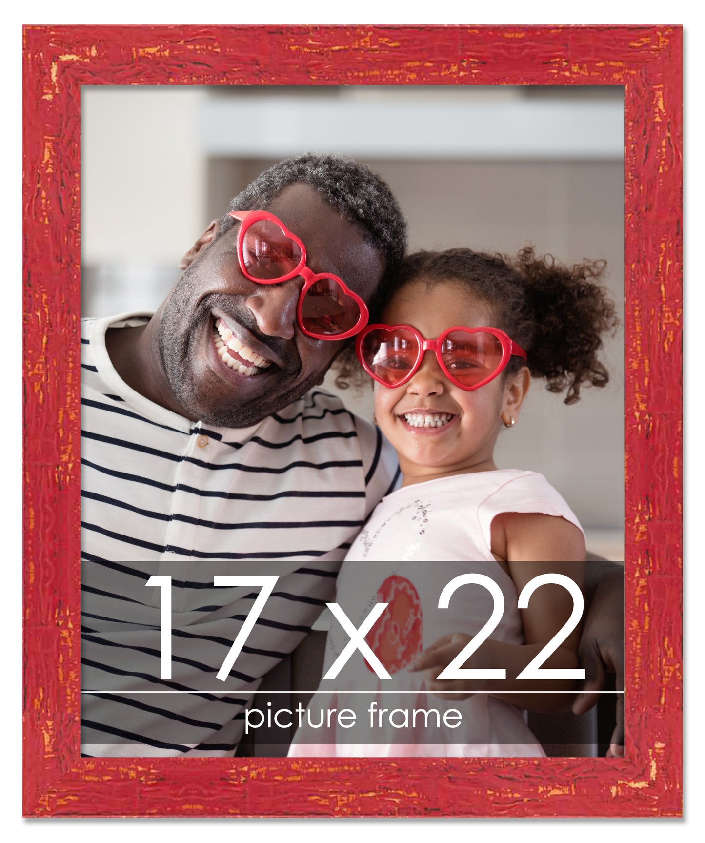 Shabby Chic Red Wood Picture Frame