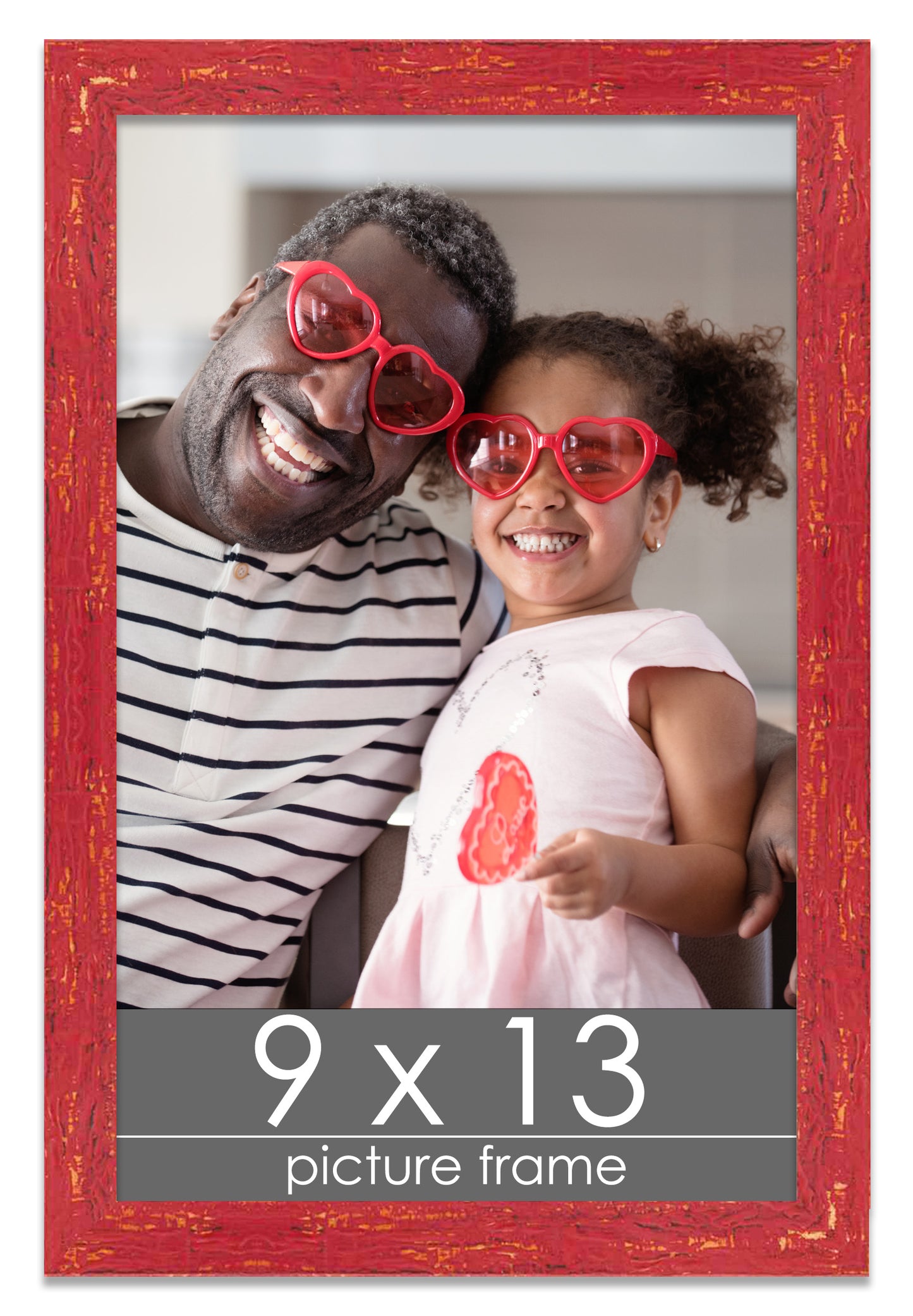 Shabby Chic Red Wood Picture Frame