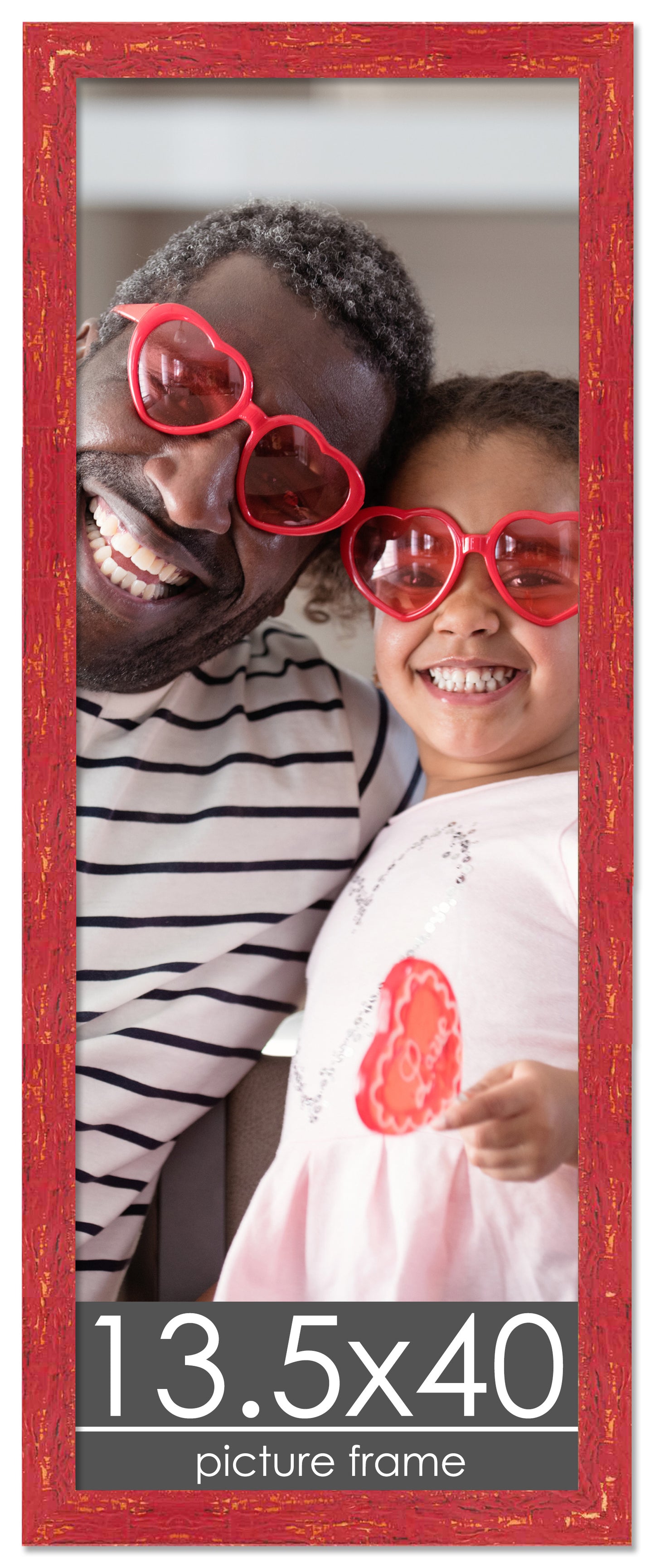 Shabby Chic Red Wood Picture Frame