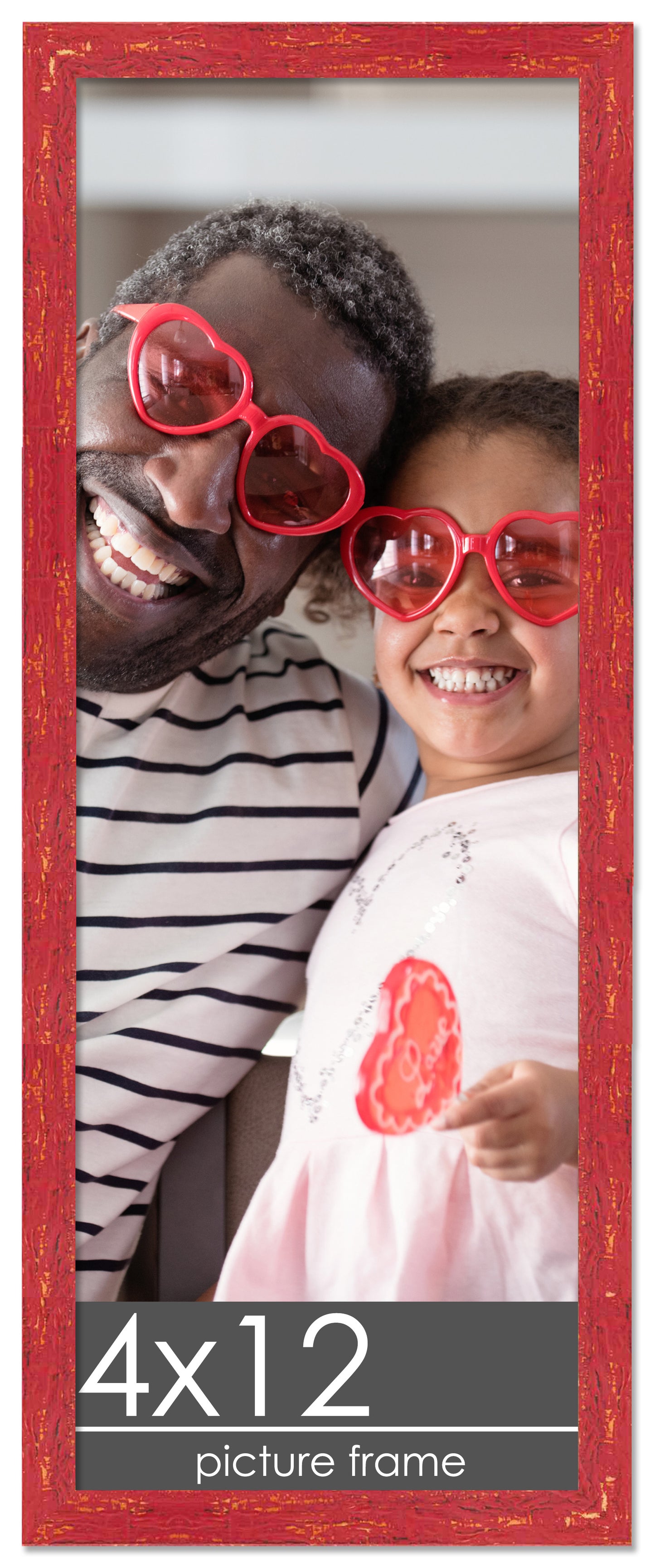 Shabby Chic Red Wood Picture Frame