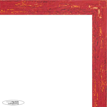Shabby Chic Red Wood Picture Frame