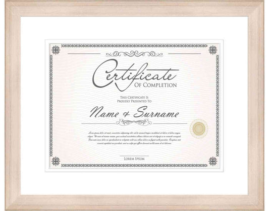 Silver Frame for Certificates & Diplomas