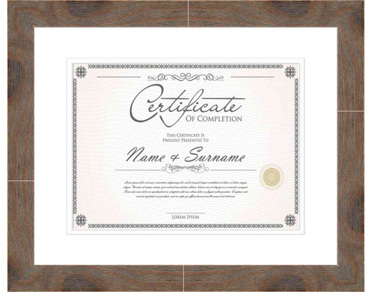 Walnut Frame for Certificates & Diplomas