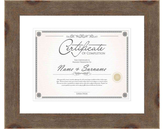 Walnut Frame for Certificates & Diplomas