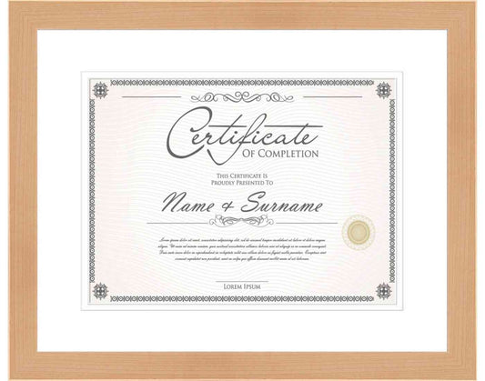 Natural Frame for Certificates & Diplomas