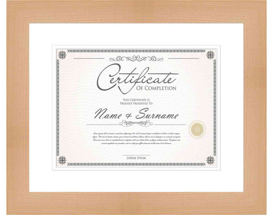 Natural Frame for Certificates & Diplomas