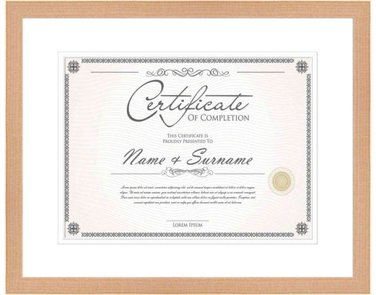 Natural Frame for Certificates & Diplomas