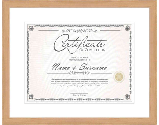 Natural Frame for Certificates & Diplomas