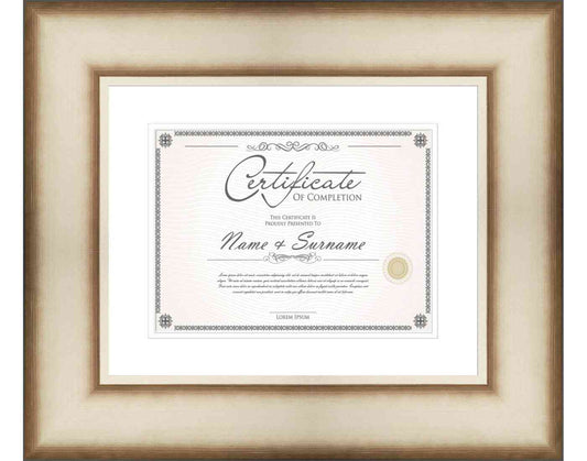 Antique Silver Frame for Certificates & Diplomas