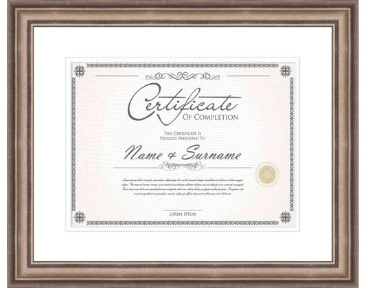 Silver Frame for Certificates & Diplomas