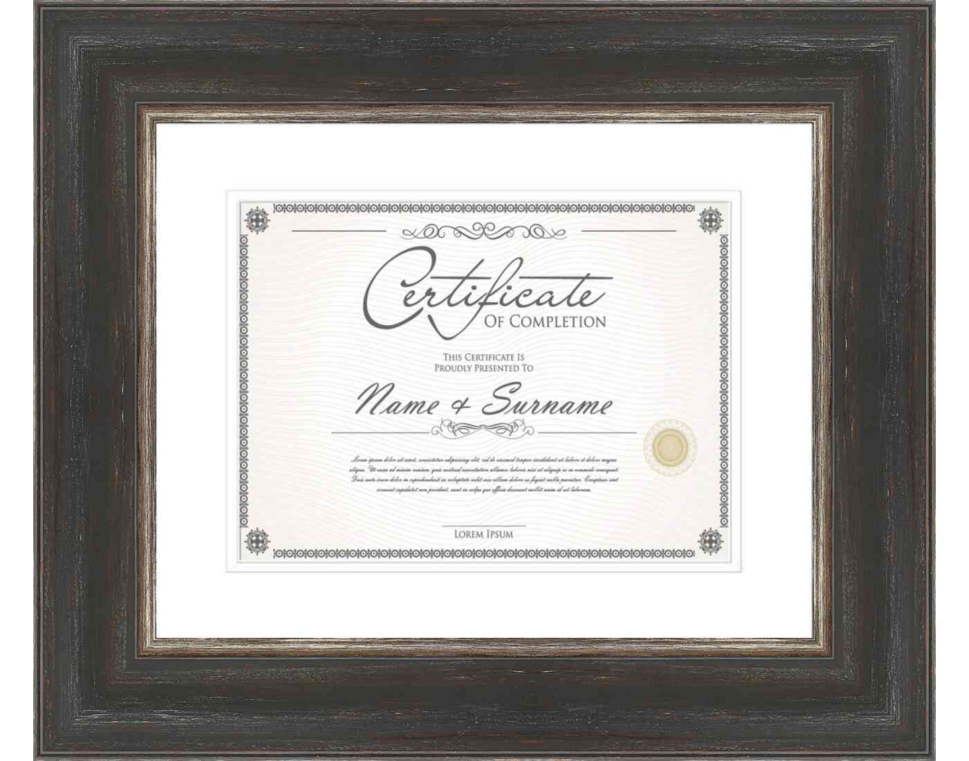 Black Frame for Certificates & Diplomas