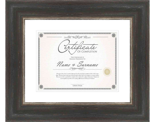 Black Frame for Certificates & Diplomas