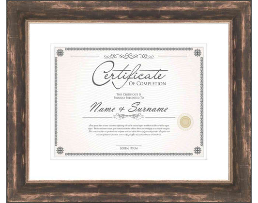 Silver Frame for Certificates & Diplomas