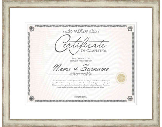 Silver Frame for Certificates & Diplomas